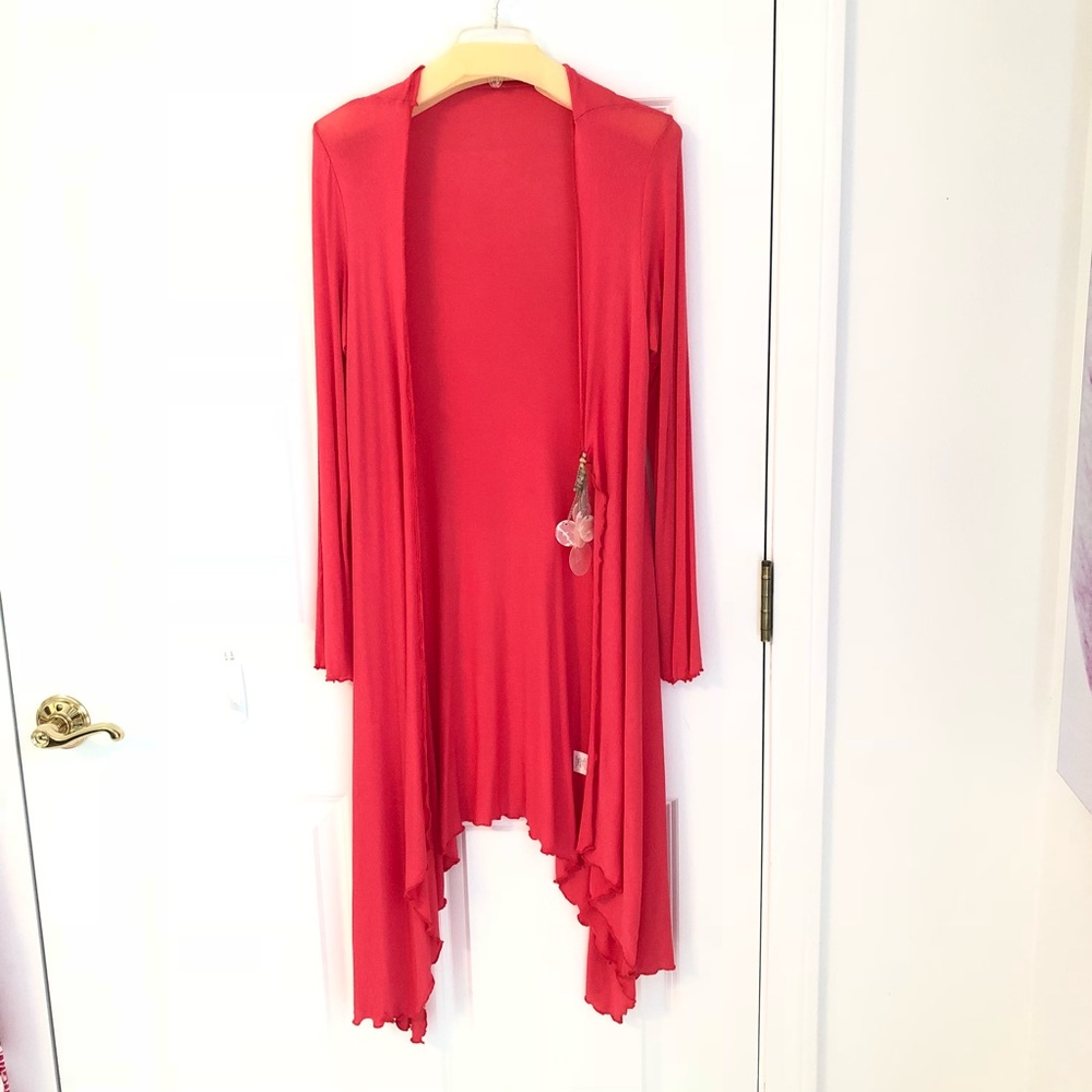 Soft Surroundings salmon duster. Size S